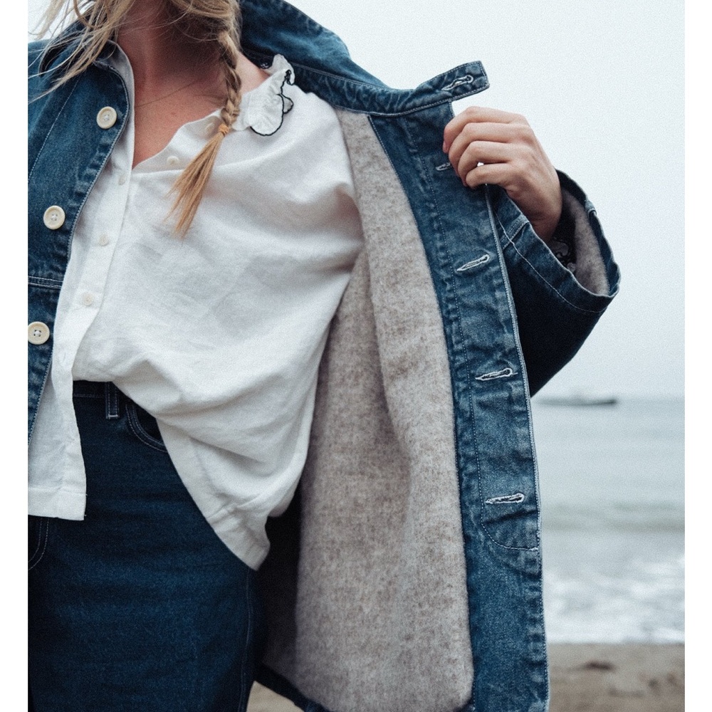 Rudy Jude Adult Shetland Lined Big Jean Jacket - Denim